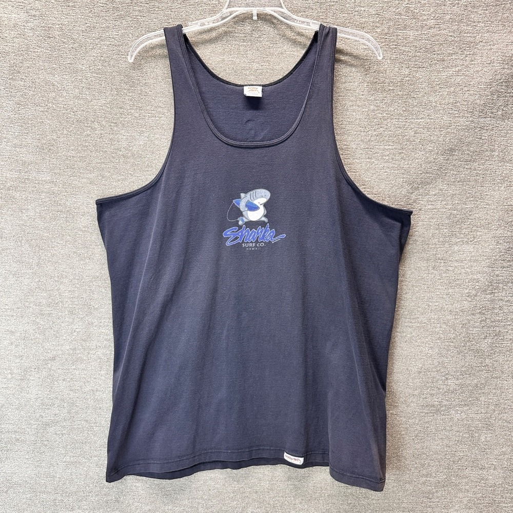 Vintage 90's Crazy Shirts Hawaiian Tank Top Men's XL USA Faded
